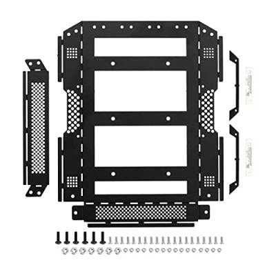 XEBRAD Metallgepäck-Dachträger 1/24 RC Crawler Car, for Axial, SCX24 AXI00002T1 AXI00002T2 2019, for Jeep, Wrangler JLU CRC Dachgepäckträger für Spielzeugautos von XEBRAD
